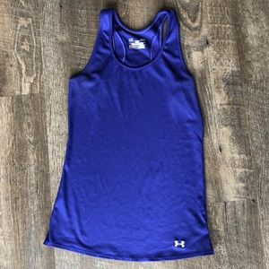 Under Armour victory heat gear tank purple